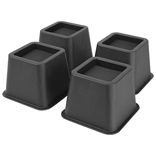 【並行輸入品】BTSD home ベッドライザー 3インチ 高耐久 家具ライザー ソファ カウチ用 ベッド下の収納に最適 4個セット BTSD