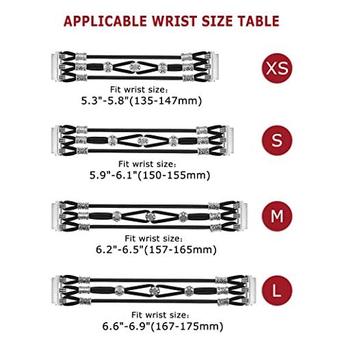 【並行輸入品】 W RARA Beaded Bracelet Compatible with Samsung Galaxy Watch 7/FEの画像