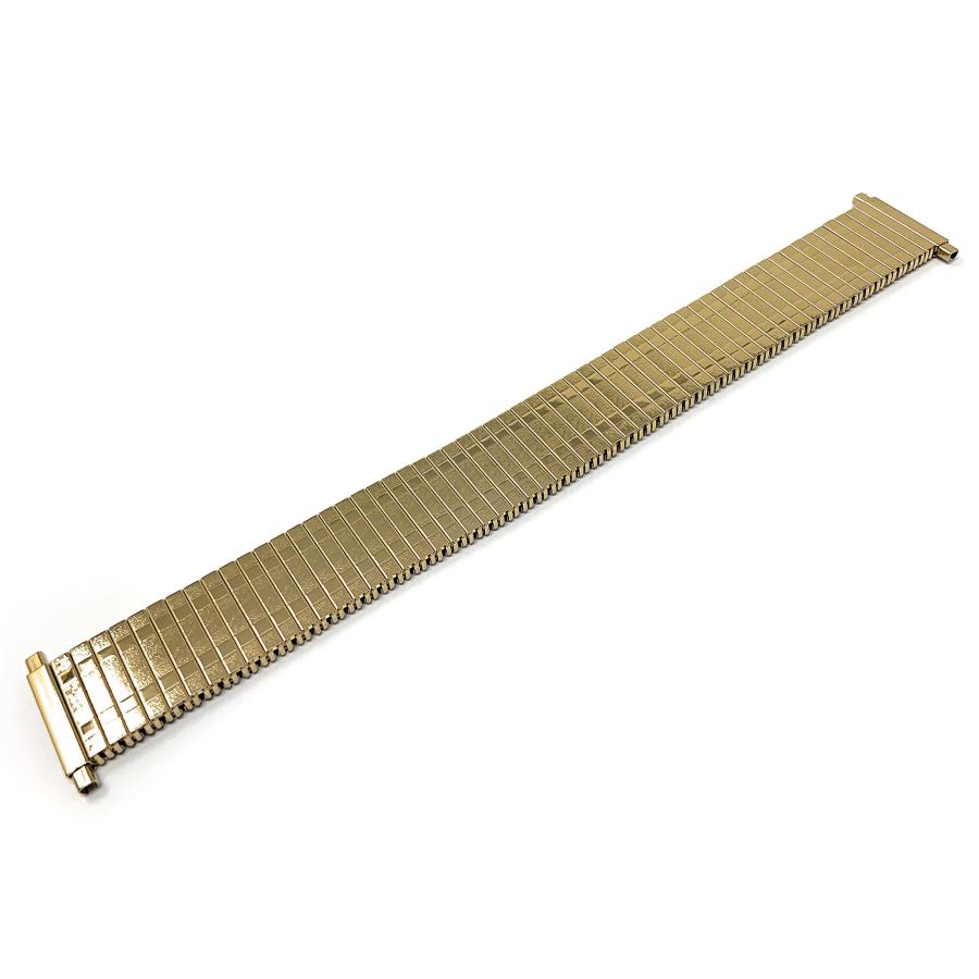 【並行輸入品】 Bandini Gold Tone Mens 19mm Stainless Steel Stretch Metal Replacの画像
