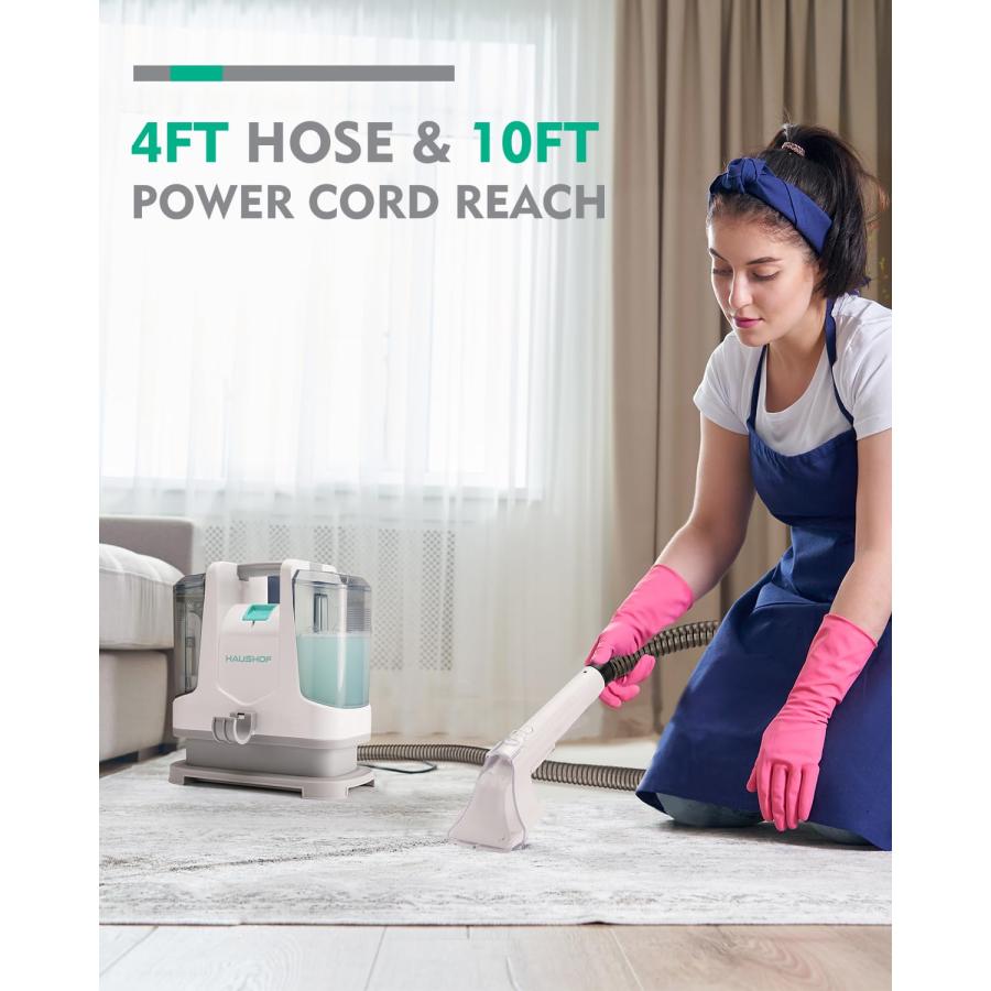 【並行輸入品】HAUSHOF Portable Carpet Spot and Upholstery Cleaner， Lightweight