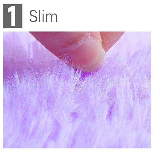 【並行輸入品】 Ruilogod 2.5cm Soft Fluffy Rugs Anti Skid Shaggy Rug Floor Mat D_4