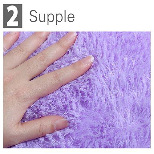 【並行輸入品】 Ruilogod 2.5cm Soft Fluffy Rugs Anti Skid Shaggy Rug Floor Mat D_7