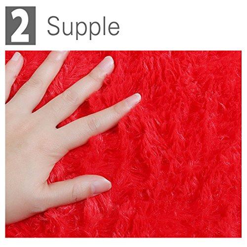 【並行輸入品】 Ruilogod 2.5cm Soft Fluffy Rugs Anti Skid Shaggy Rug Floor Mat D_7