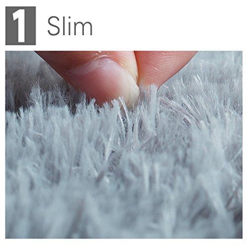 【並行輸入品】 Ruilogod 2.5cm Soft Fluffy Rugs Anti Skid Shaggy Rug Floor Mat D_4