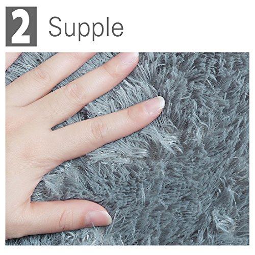 【並行輸入品】 Ruilogod 2.5cm Soft Fluffy Rugs Anti Skid Shaggy Rug Floor Mat D_7