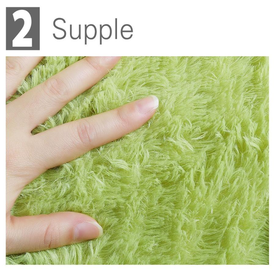 【並行輸入品】 Ruilogod 2.5cm Soft Fluffy Rugs Anti Skid Shaggy Rug Floor Mat D_6