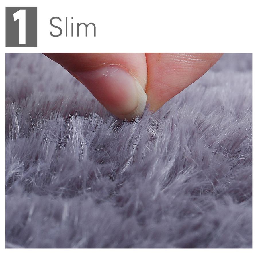 【並行輸入品】 Ruilogod 2.5cm Soft Fluffy Rugs Anti Skid Shaggy Rug Floor Mat D_3