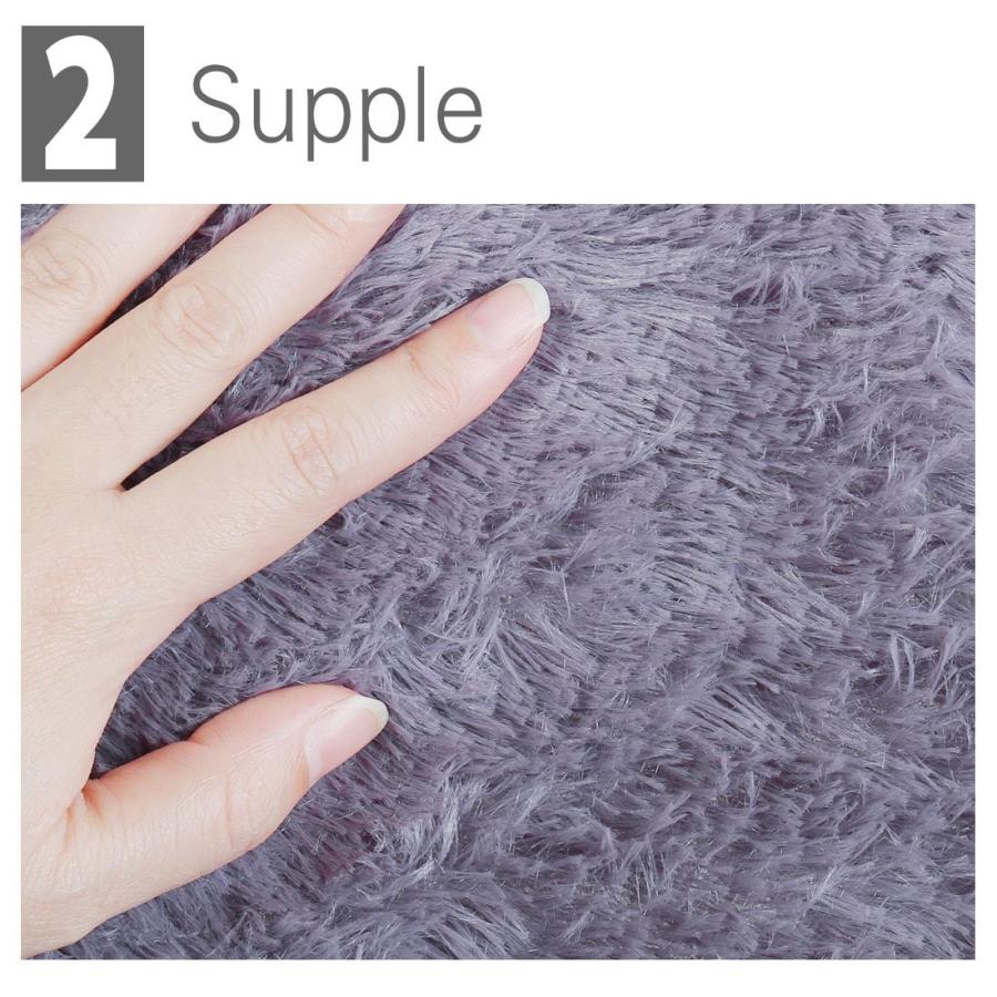 【並行輸入品】 Ruilogod 2.5cm Soft Fluffy Rugs Anti Skid Shaggy Rug Floor Mat D_6