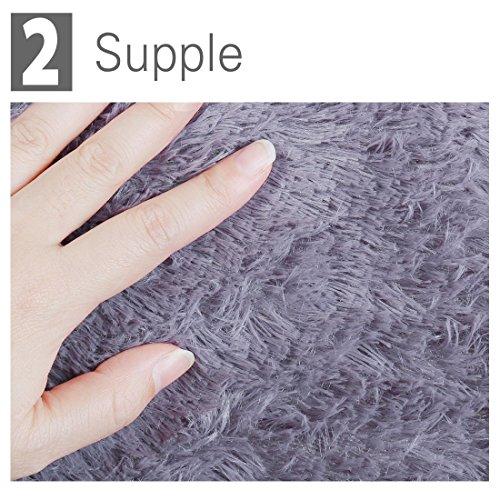 【並行輸入品】 Ruilogod 2.5cm Soft Fluffy Rugs Anti Skid Shaggy Rug Floor Mat D_7