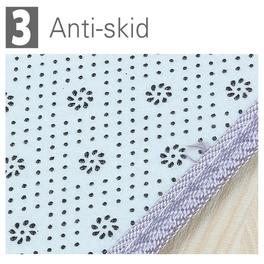 【並行輸入品】 Ruilogod 2.5cm Soft Fluffy Rugs Anti Skid Shaggy Rug Floor Mat D_9
