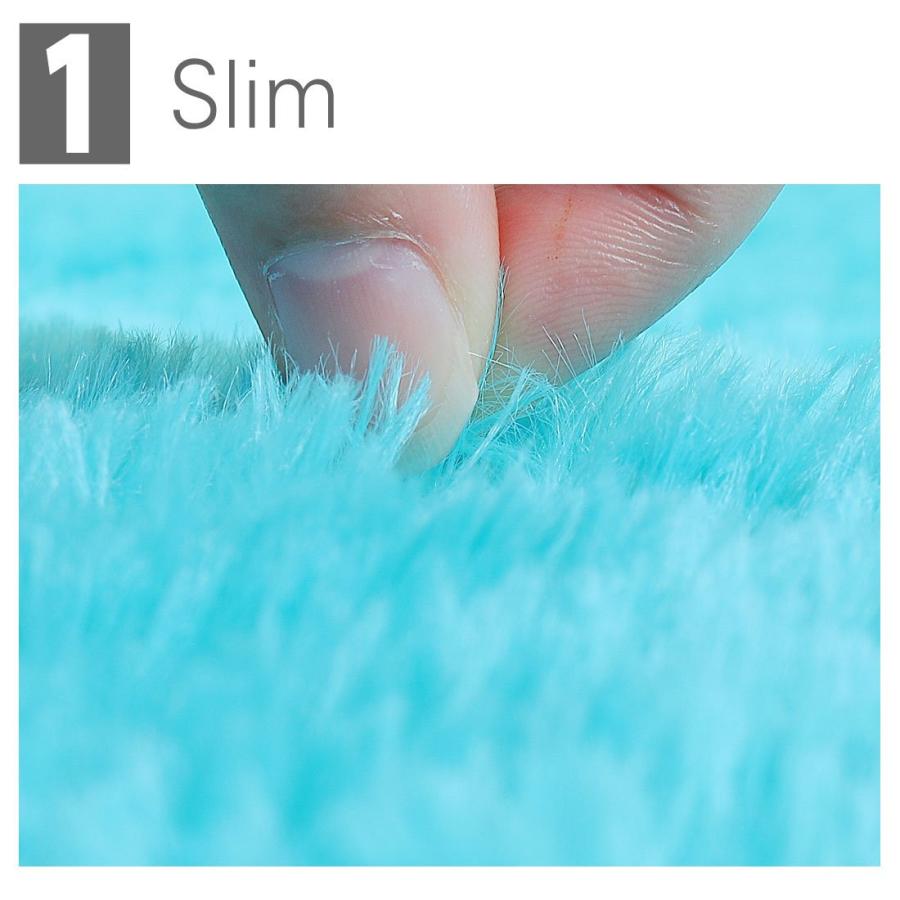 【並行輸入品】 Ruilogod 2.5cm Soft Fluffy Rugs Anti Skid Shaggy Rug Floor Mat D_3