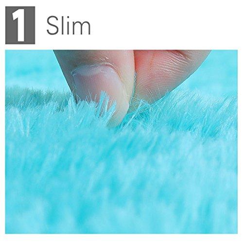 【並行輸入品】 Ruilogod 2.5cm Soft Fluffy Rugs Anti Skid Shaggy Rug Floor Mat D_4