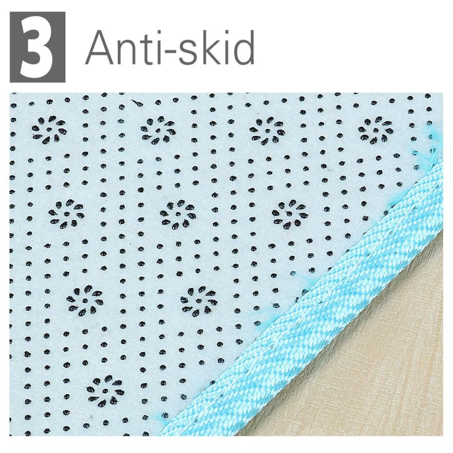 【並行輸入品】 Ruilogod 2.5cm Soft Fluffy Rugs Anti Skid Shaggy Rug Floor Mat D_9