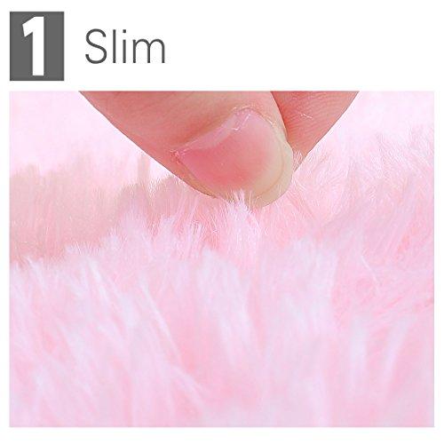 【並行輸入品】 Ruilogod 2.5cm Soft Fluffy Rugs Anti Skid Shaggy Rug Floor Mat D_4
