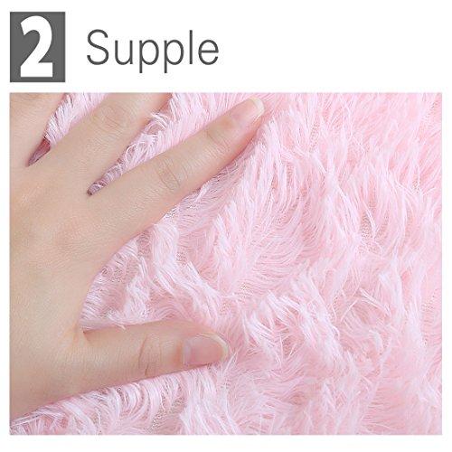 【並行輸入品】 Ruilogod 2.5cm Soft Fluffy Rugs Anti Skid Shaggy Rug Floor Mat D_7