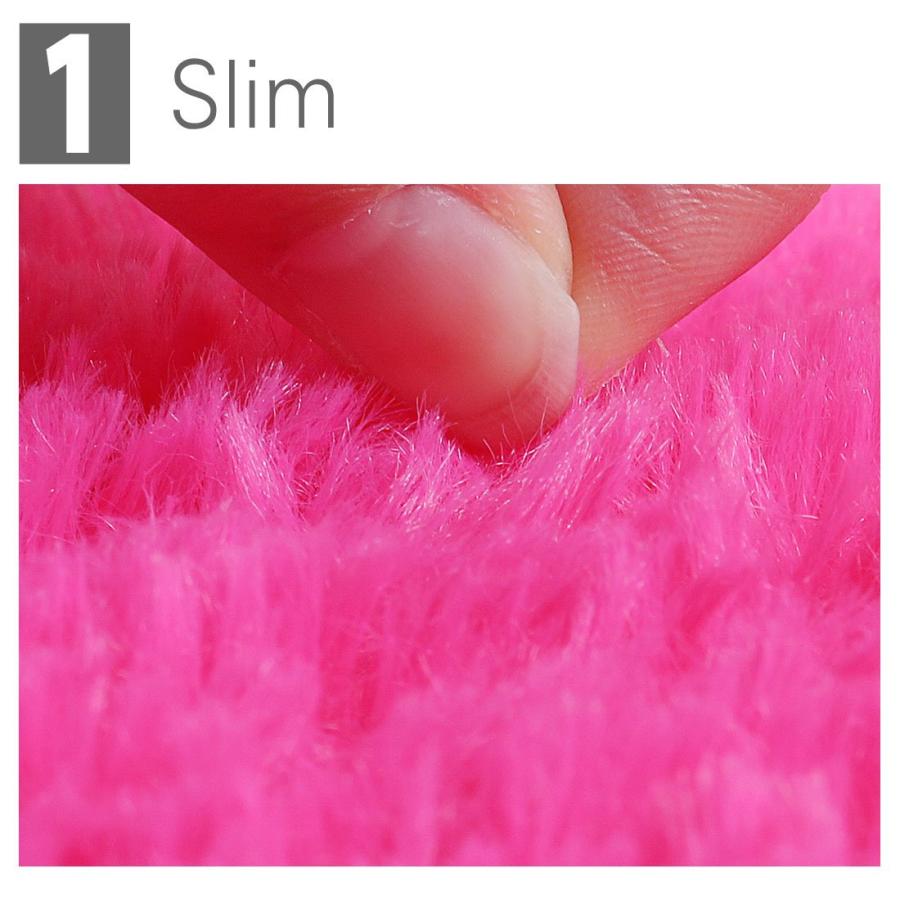 【並行輸入品】 Ruilogod 2.5cm Soft Fluffy Rugs Anti Skid Shaggy Rug Floor Mat D_3