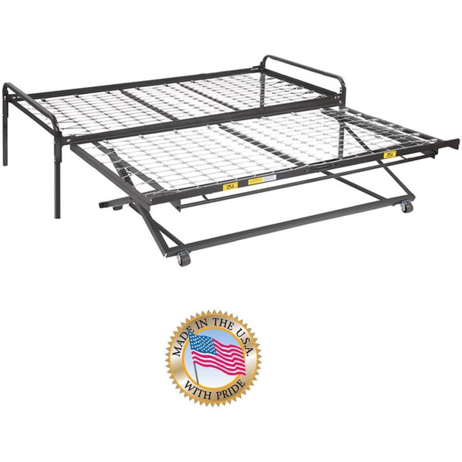 【並行輸入品】 Dream Solutions USA Twin Size Metal Day Bed Frame \u0026 Pop Up Trundの画像