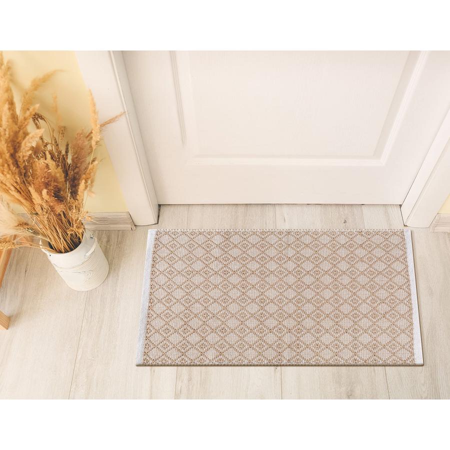並行輸入品】THE BEER VALLEY ダイヤモンド織ラグ 2フィートx3フィート