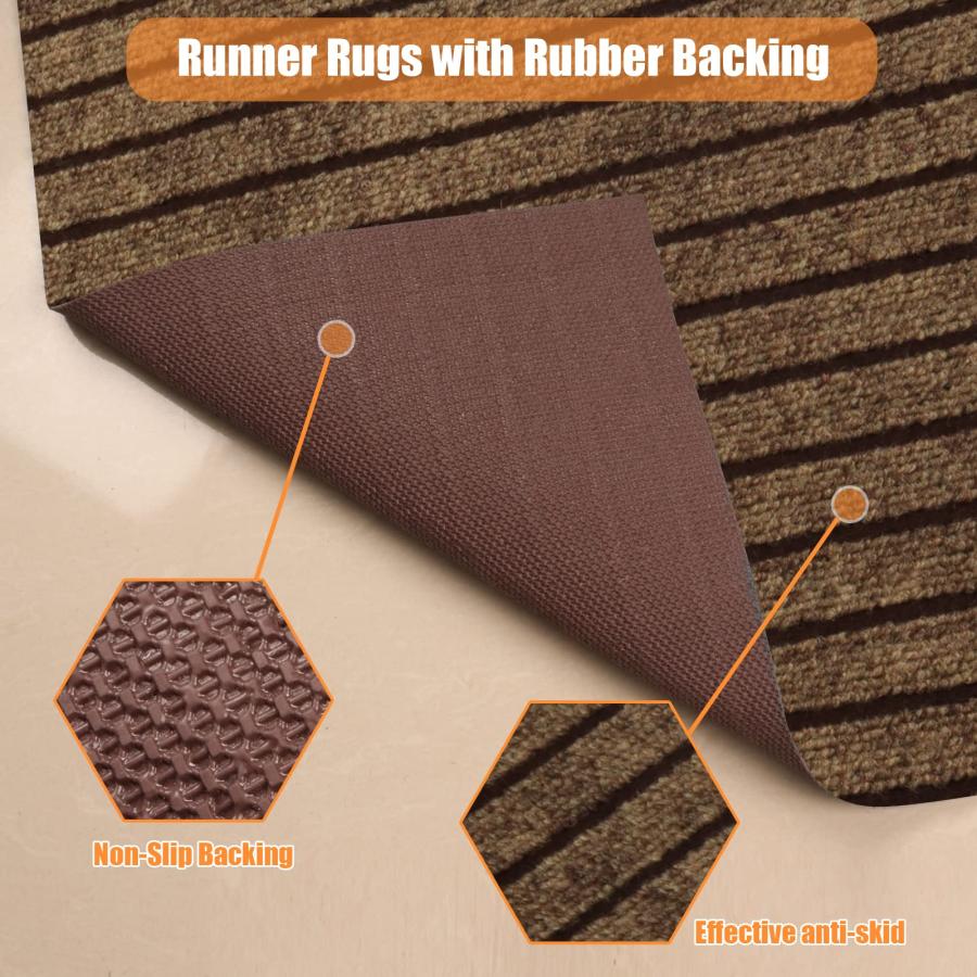 【並行輸入品】 Weidear Hallway Runner Rug with Rubber Backing， Laundry Room Rug_6