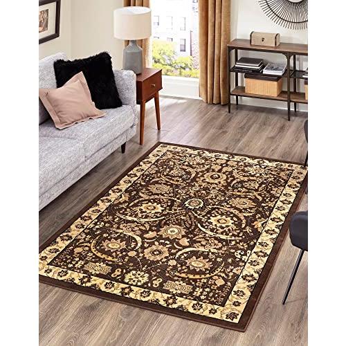 【並行輸入品】 Rugs.com Neda Collection Rug 4' x 6' Brown Low Rug Perfect for_7