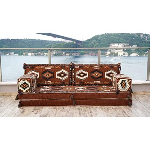 【並行輸入品】 arabicsofa 8 Inch Thick Brown Middle Eastern Floor Seating Set_4