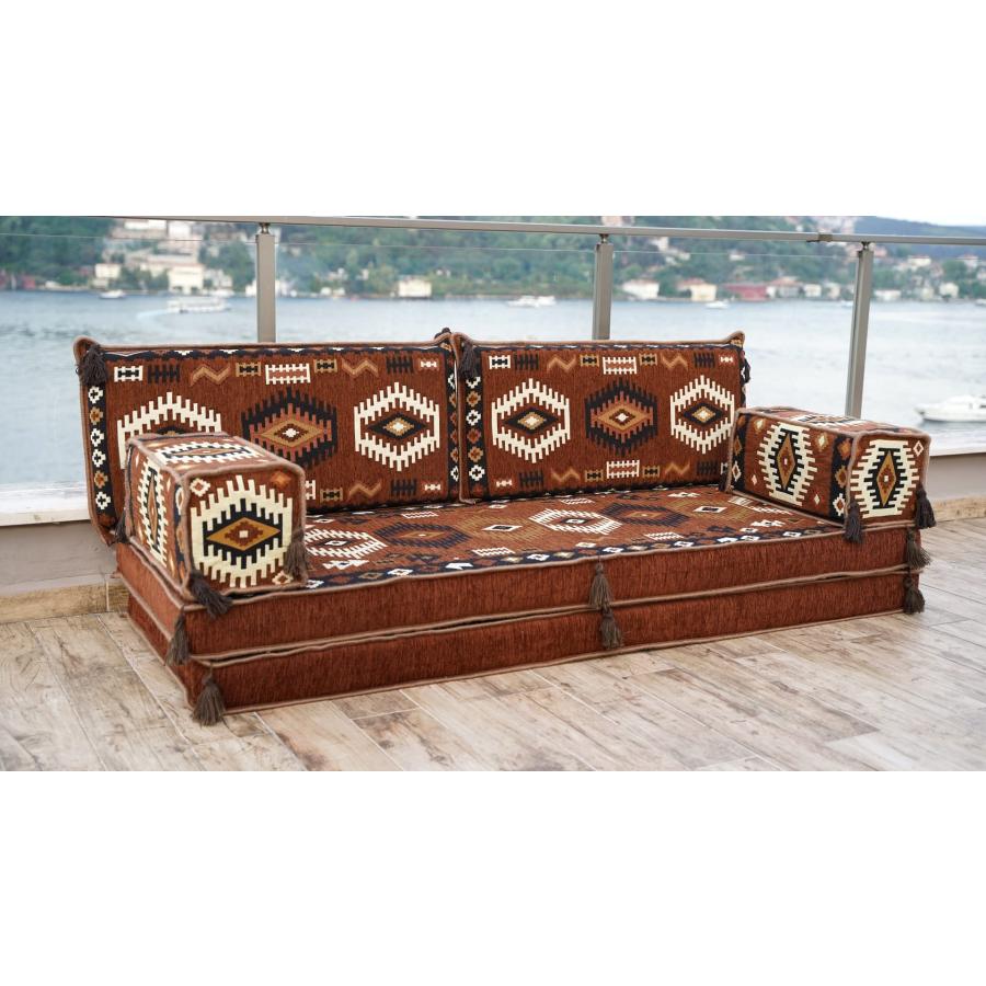 【並行輸入品】 arabicsofa 8 Inch Thick Brown Middle Eastern Floor Seating Set_6