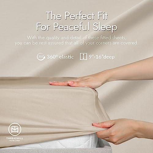 【並行輸入品】 Threadmill Rayon Bamboo Full Sheets for Full Size Bed， 4 Piece C_7