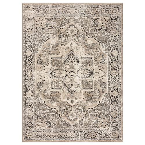 【並行輸入品】 LUXE WEAVERS Moroccan Floral Vintage Beige 3x9 Area Rug_4