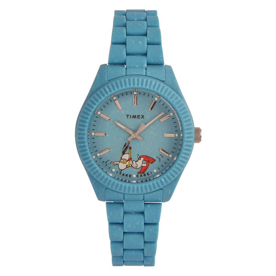 【並行輸入品】Timex レディース ウォーターベリー オーシャン 再生プラスチック 37mm 腕時計, ブルー/文字盤 Timex Women