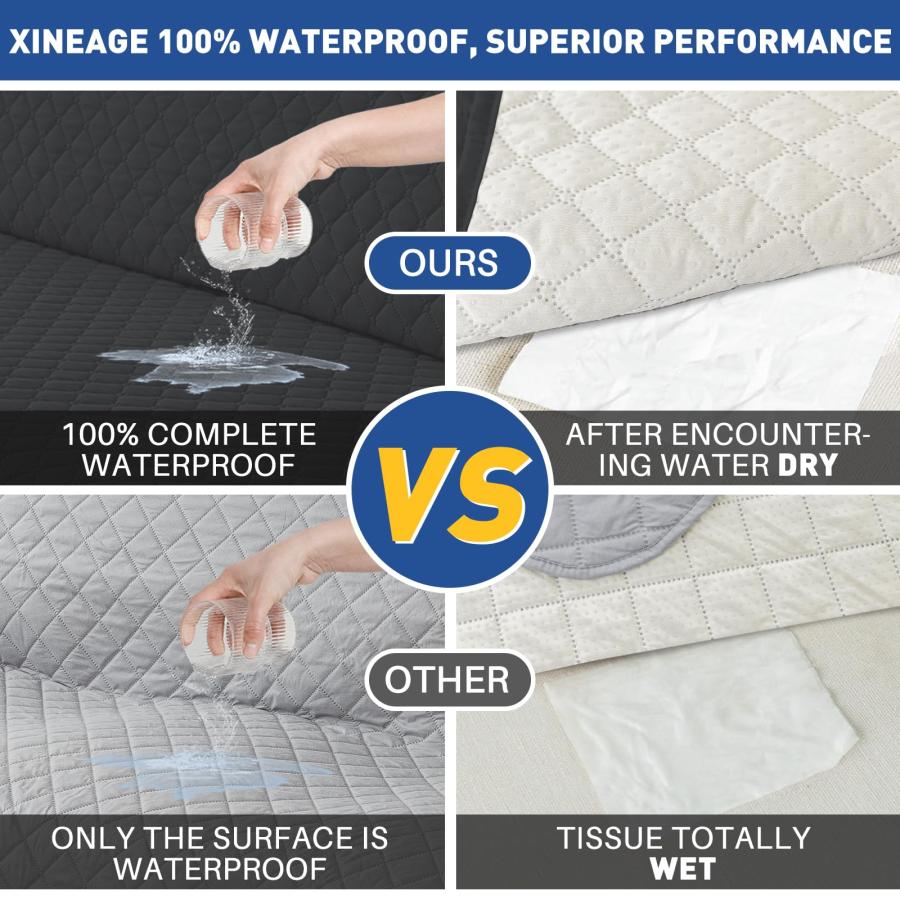 【並行輸入品】 XINEAGE Quilted Chair Sofa Cover Waterproof Chair Covers for Arm