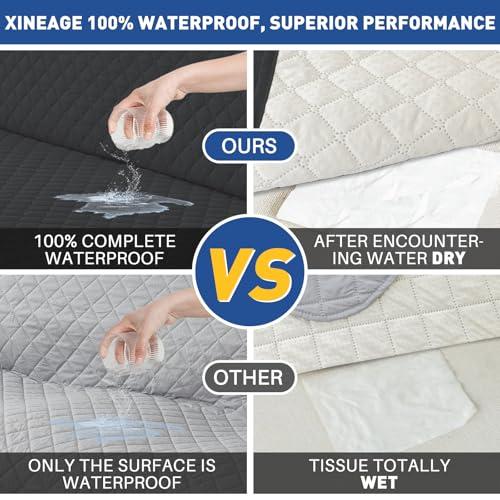 【並行輸入品】 XINEAGE Quilted Chair Sofa Cover Waterproof Chair Covers for Arm