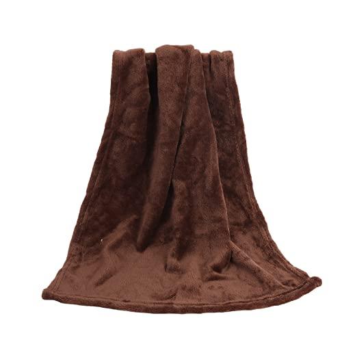 【並行輸入品】 Bluelans Fleece Throw Blanket for Couch， Lightweight Plush Fuzzy