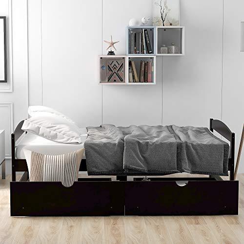 【並行輸入品】 Merax Twin Wood Daybed with Two Drawers Sofa Bed for Kids Boys G_7