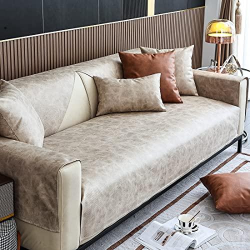 【並行輸入品】 XSlive Faux Leather Waterproof Couch Sofa Cover Vintage PU Secti_1