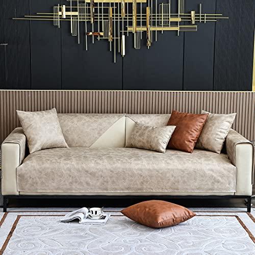 【並行輸入品】 XSlive Faux Leather Waterproof Couch Sofa Cover Vintage PU Secti_4