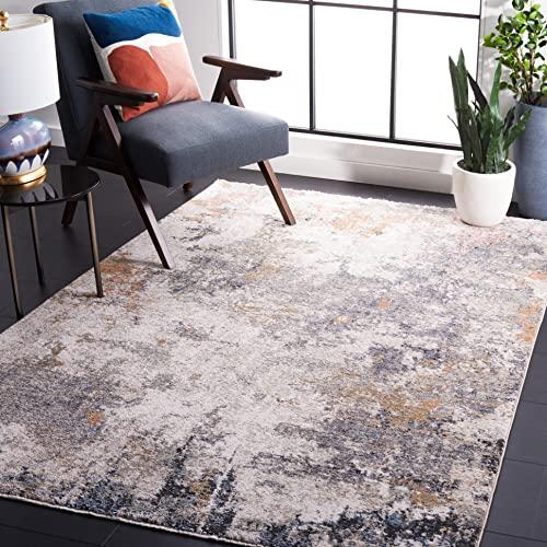 【並行輸入品】 SAFAVIEH Jasmine Collection Accent Rug 4'5" x 6'5"， Grey & Tau_1