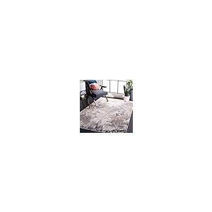 【並行輸入品】 SAFAVIEH Jasmine Collection Accent Rug 4'5" x 6'5"， Grey & Tau_2