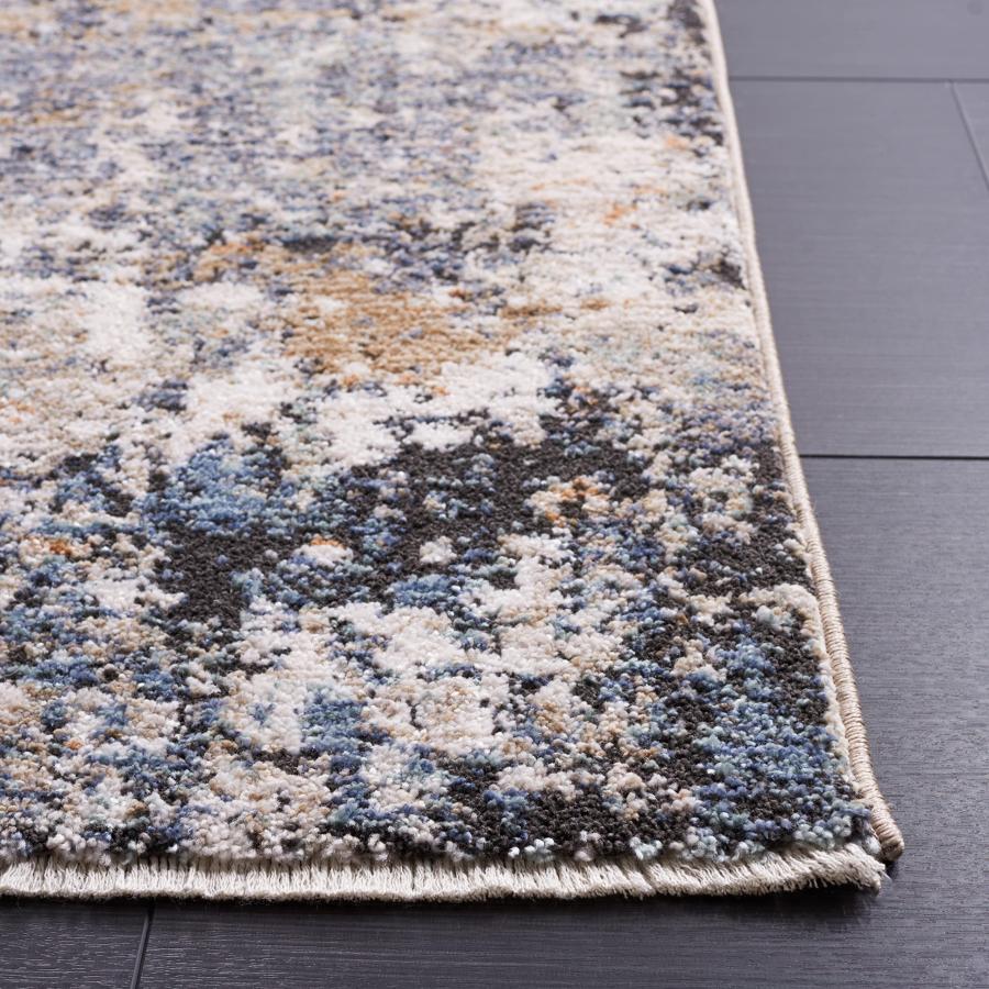 【並行輸入品】 SAFAVIEH Jasmine Collection Accent Rug 4'5" x 6'5"， Grey & Tau_6