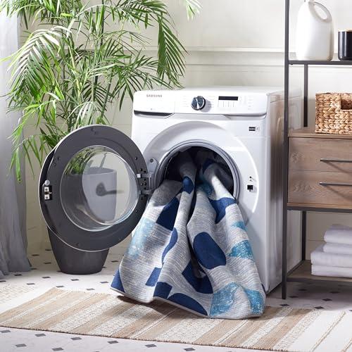 【並行輸入品】 SAFAVIEH Washable Rug Kids Playhouse Collection 5' Round， Grey_4