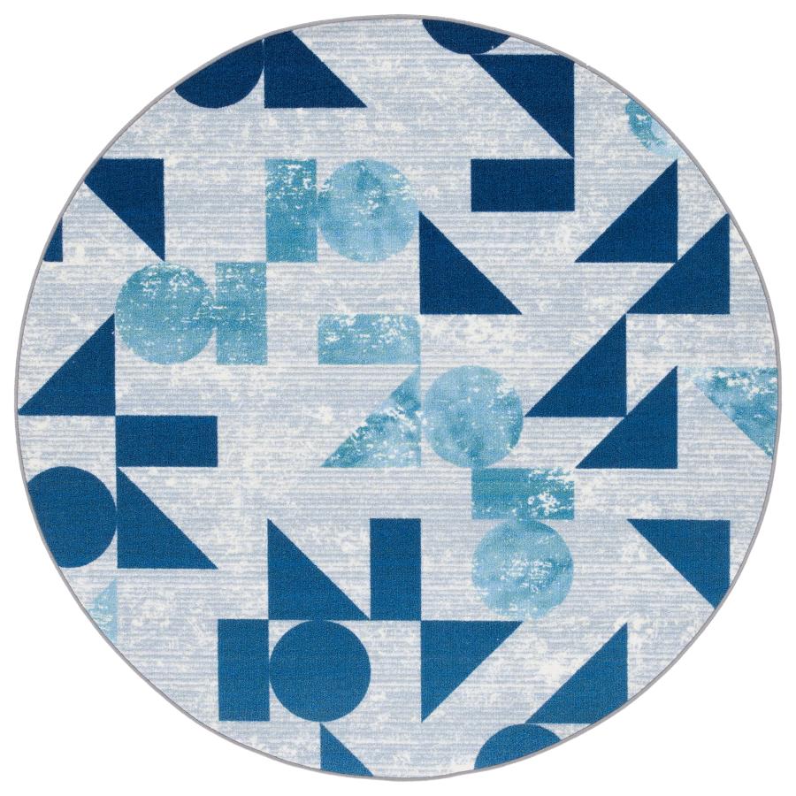 【並行輸入品】 SAFAVIEH Washable Rug Kids Playhouse Collection 5' Round， Grey_6