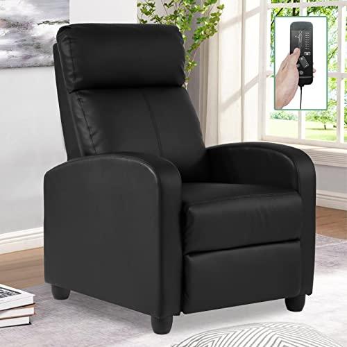 【並行輸入品】 Recliner Chair PU Leather Winback Single Sofa Modern Massage Rec_1