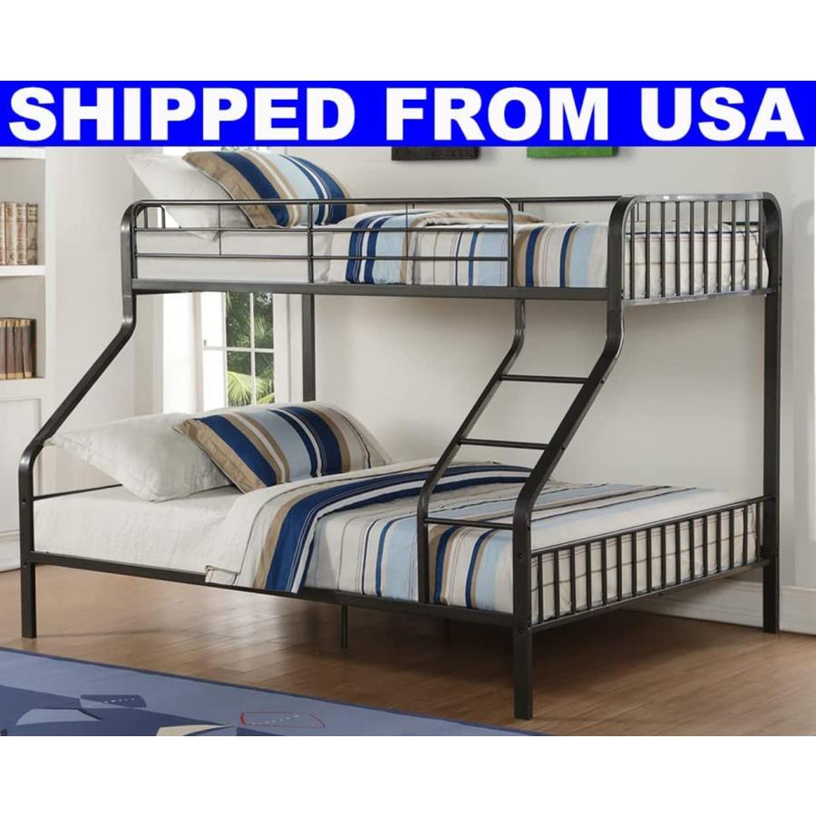 【並行輸入品】 LEEKOUS Upgrade Version Stronger Metal Twin XL Over Queen Bunk Bの画像