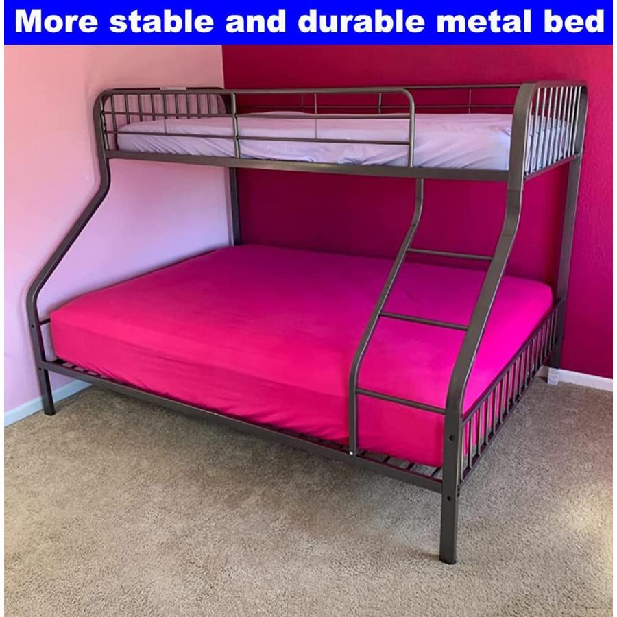 【並行輸入品】 LEEKOUS Upgrade Version Stronger Metal Twin XL Over Queen Bunk Bの画像