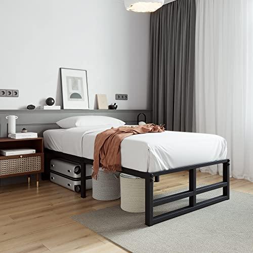 【並行輸入品】 SHA CERLIN 14 Inch Heavy Duty Twin Size Metal Platform Bed Frame_1