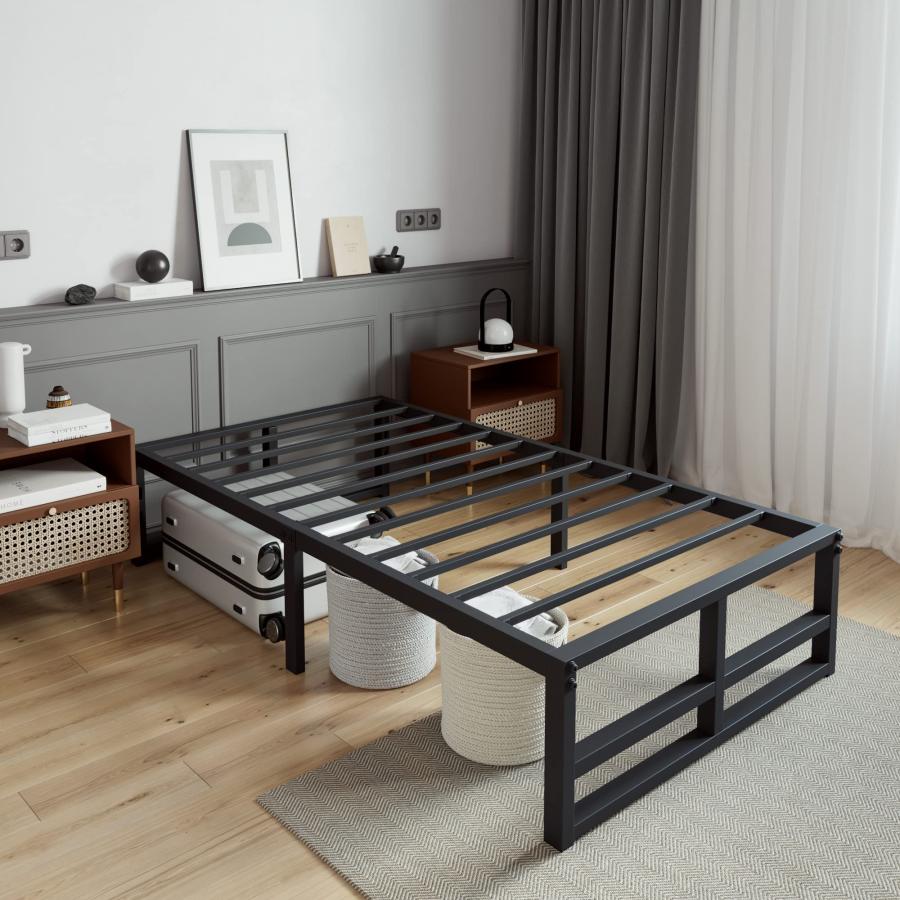 【並行輸入品】 SHA CERLIN 14 Inch Heavy Duty Twin Size Metal Platform Bed Frame_3