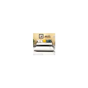 【並行輸入品】 HOMERECOMMEND Metal Twin Size Daybed with Trundle Heavy Duty Met_2