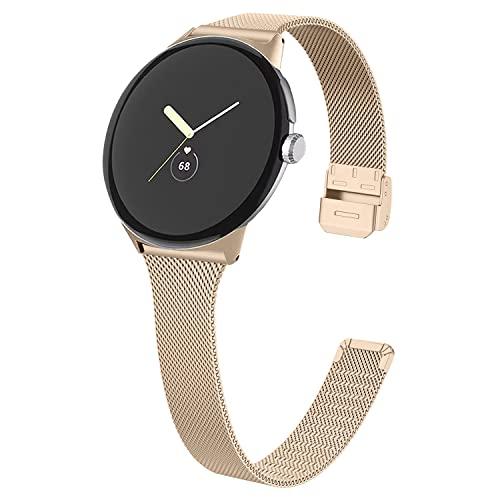 【並行輸入品】FitTurn Slim Metal Bands for Google Pixel Watch Band Women Men Gi_1