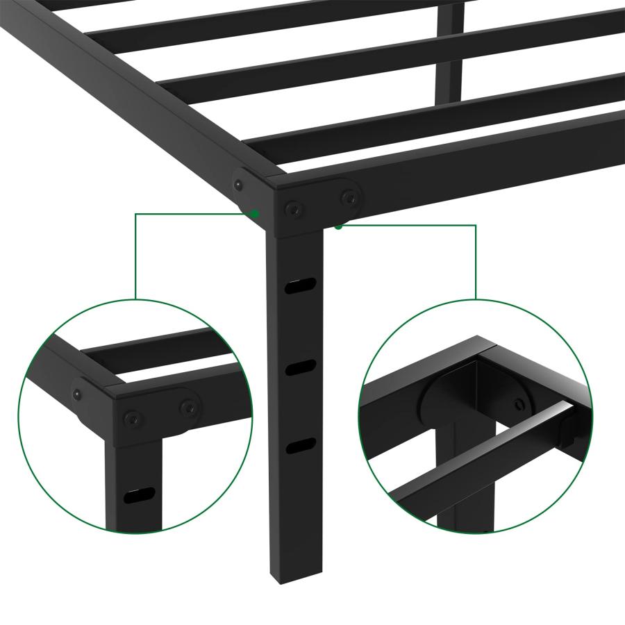 【並行輸入品】 Meberam 14 Inch Twin XL Bed Frames No Boxing Spring Needed， Heav_9