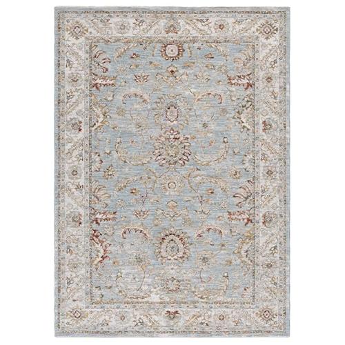 【並行輸入品】 SAFAVIEH Hamilton Collection Accent Rug 4' x 6'， Blue & Gold，_1