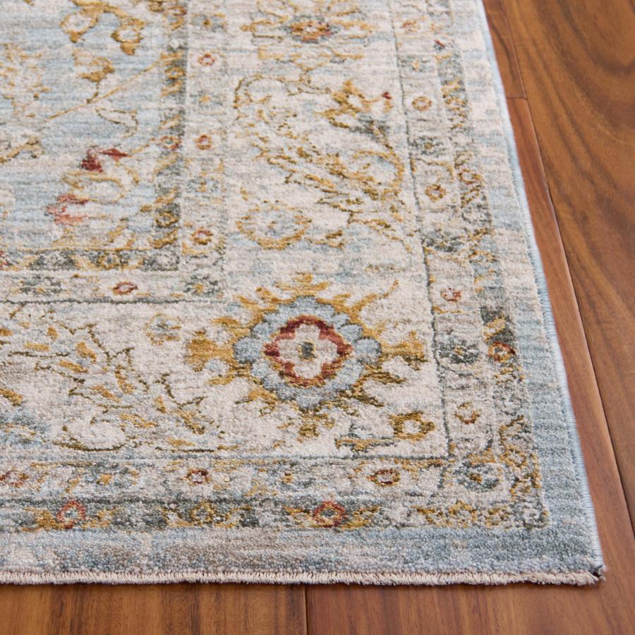 【並行輸入品】 SAFAVIEH Hamilton Collection Accent Rug 4' x 6'， Blue & Gold，_6